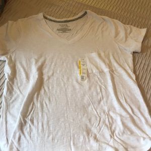 White Time And Tru Women’s V-neck T-Shirt